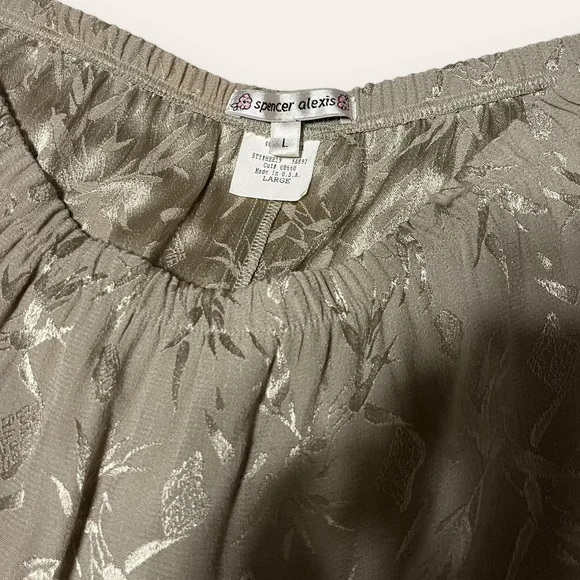 Vintage Floral Patterned Midi Skirt Spencer Alexis Cottagecore Boho Size Large - Picture 6 of 8